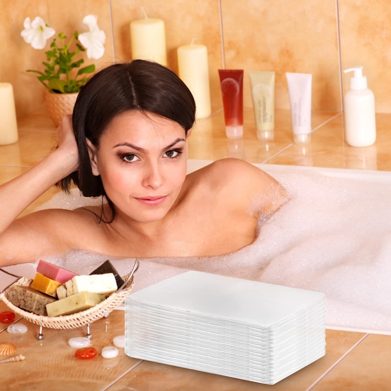 Okllen 100 Pack Disposable Plastic Sheeting for Body Wrap, Sauna