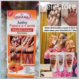 clear All X 1 Clear All Carrot & Papaya  Cream: Ankles, Knees, elbows, knuckle cream. x 1