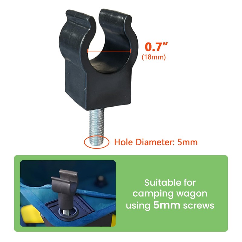 Camping Folding Wagon Table Buckles, Garden Cart Desktop Mounting Accessories,