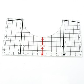 Kingria T-Shirt Rulers Guide Shirt Alignment Tool,Center Placement Guide Ruler Vinyl Alignment Tool for Cricut, Heat Press Pocket Prints HTV Alignment