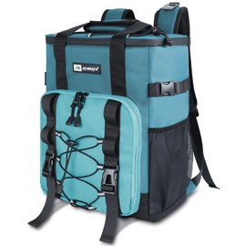 Cooler Backpack, AYAMAYA 24 Cans Insulated Lunch Backpack Cooler Leakproof, Keeps Hot/Cold for Up to 16 Hours, Lightweight Waterproof Beach Travel Camping Cooler Bag for Men and Women