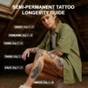 Semi-Permanent Tattoo, Tiny Anchor, Ship Wheel & Compass Rose, Long