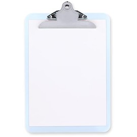 Grafoplás 1550570. Clipboard White with Jumbo Clamp, High Printing, White, Polypropylene, Size Folio