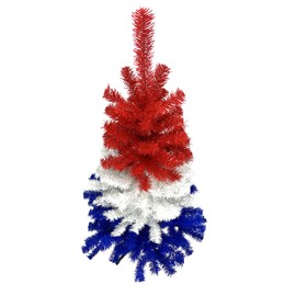 Tree Buddees Red White and Blue Patriotic Christmas 4 Foot Tall Tree - Christmas in July Tree