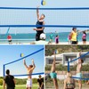 Professional Outdoor Volleyball Net Set with Adjustable Poles & Anti-Sag