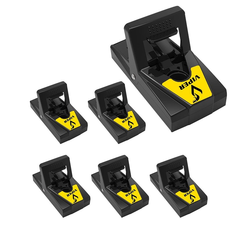Viper Mouse Traps Lightning Fast Snap Trap, Premium Disposable or