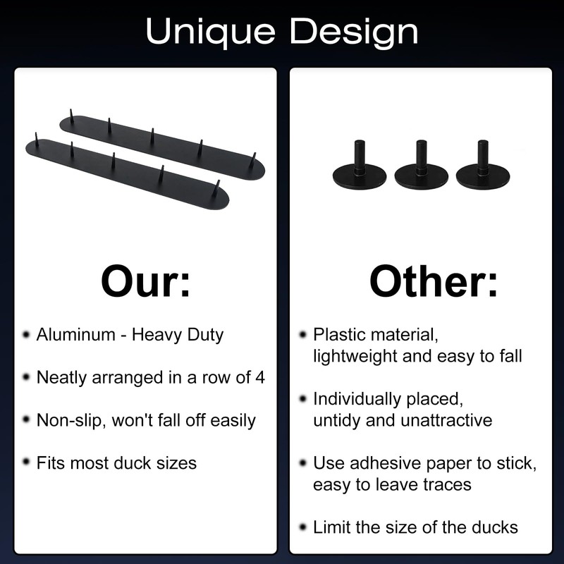 Kyostar Metal Mounts for Jeep Duck Holder Duck Plugs Rubber