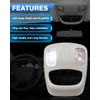 TOP-MAX Overhead Console Dome Light Replacement LED Interior Roof Map