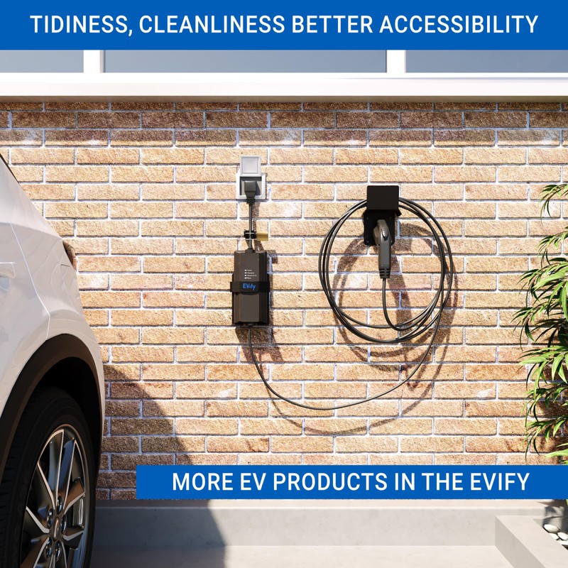 EVify EV Charger Holder - EV Type 2 Wall Bracket