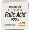 HealthAid Folic Acid 400ug (9 Month Supply) Tablets 270's