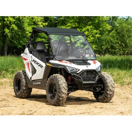 SuperATV Full Windshield for 2022+ Polaris RZR 200 | 1/4" Polycarbonate | Stronger Than Glass | XR Optic Hard Coating | Preinstalled Bulb Seal | Rattle Free | Easy Installation | USA Made