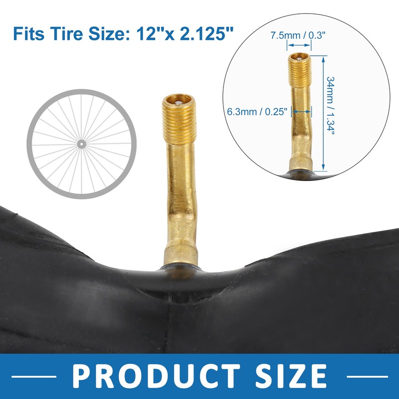 A ABSOPRO Bike Inner Tube 12" 12x2.125 Bicycle Inner Tube