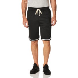 WT02 Pantalones Cortos de piqué para Hombre, Negro, Large