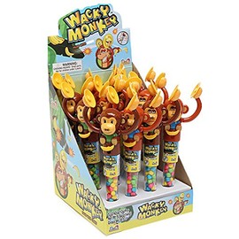 Kidsmania Candy Filled Wacky Monkeys 0.42-oz Each (12 in a Pack)