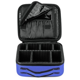 FORRICA Cosmetic Bag Women's Cosmetic Case Portable Cosmetic Organiser Travel Makeup Bag Girls Women Makeup Case Make Up Bag, purple, Cosmetic case