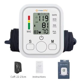 Max Life Blood pressure monitor fully automatic upper arm intelligent voice broadcast