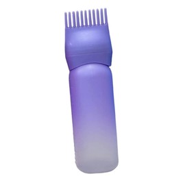 TENOL Hair Coloring Dyeing Dispensing Container Hair Dye Bottle Brush Multifunctional Washing Bottle Squeeze Bottle for Salon Home, Violet