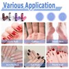 Mesee 60 Pieces Sanding Bands for Nail Drill, 4 Colors