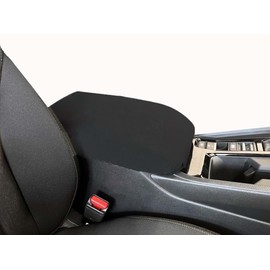 Car Console Covers Plus Handmade in USA Designed for Honda Accord 2018-2024 Neoprene Auto Armrest Center Console Cover Protector Black
