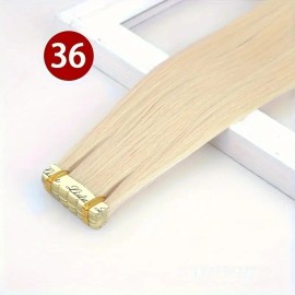 10pcs/Pack Invisible Tape in Wefts High Temperature Fiber for Seamless Style Easy Application Women's Synthetic Hair Extensionscolor: 36, Stretched Length: 24 Inch