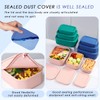 Keweis Silicone Food Storage Containers, Set of 3 Rectangular Bento