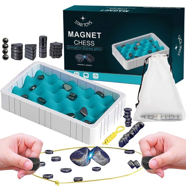 STAR-TOYS 40 Pieces of Magnetic Chess Set, Box of 40