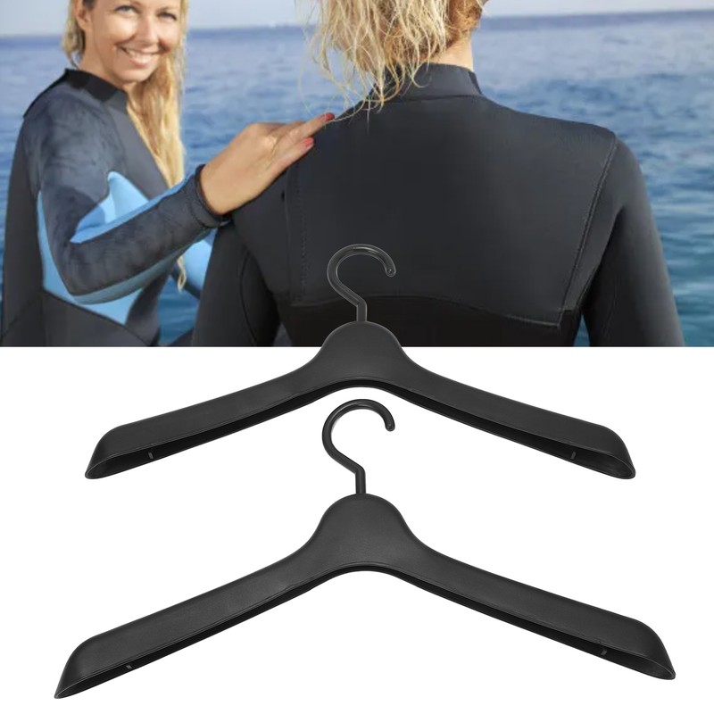 1Pair Wetsuit Hanger Black Versatile Sturdy Anti Slip Durable Diving