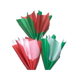 American Greetings Bulk Tissue Paper Pack, Red, Green, and White (125-Sheets)