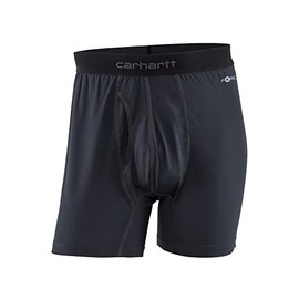 Carhartt Men's Force Stretch Jersey 5" Boxer Brief 2 Pack, Black, Large