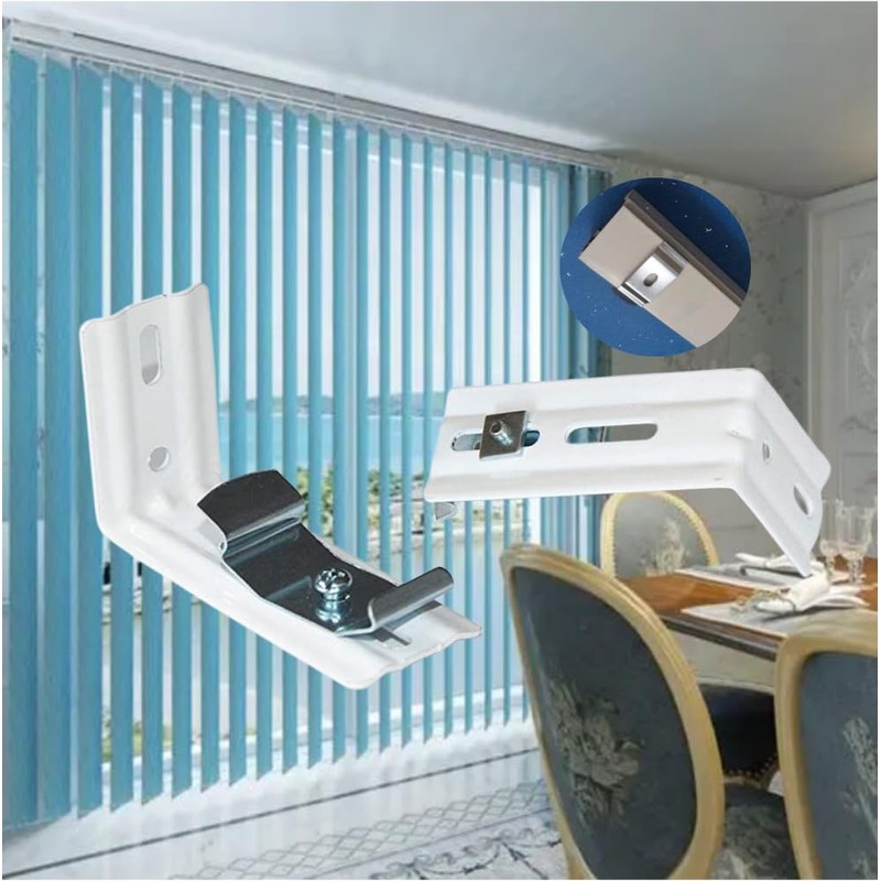 L Bracket 4pcs Vertical Blind Bracket Clips for Vertical Blinds