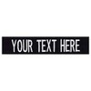 Custom Uniform Name Tapes Solid Colors. Black Webbing, 3.5 Inch