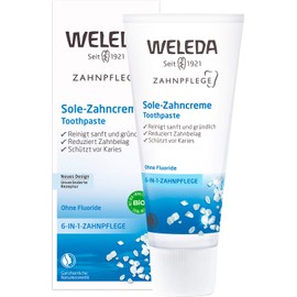 WELEDA Bio Sole Toothpaste, Fluoride-Free Natural Cosmetics Toothpaste to Prevent Cariaries and Protect Teeth from Harmful Acids and Tartar (1 x 75 ml) Pack of 1