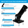 HOOPLE Flag Pole Holder for Outside House, Adjustable Flag Pole