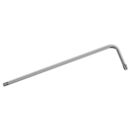 FOCMKEAS T10 Long Tamper Proof Torx Key Bit Wrench, Anti Tamper Star Screwdriver Security Bit Torque Repair Tool L-Shape Nickel Plated CRV Steel, Extra Long Arm
