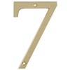 Distinctions by Hillman 843157 4-Inch Flush-Mount Polished Brass House Number
