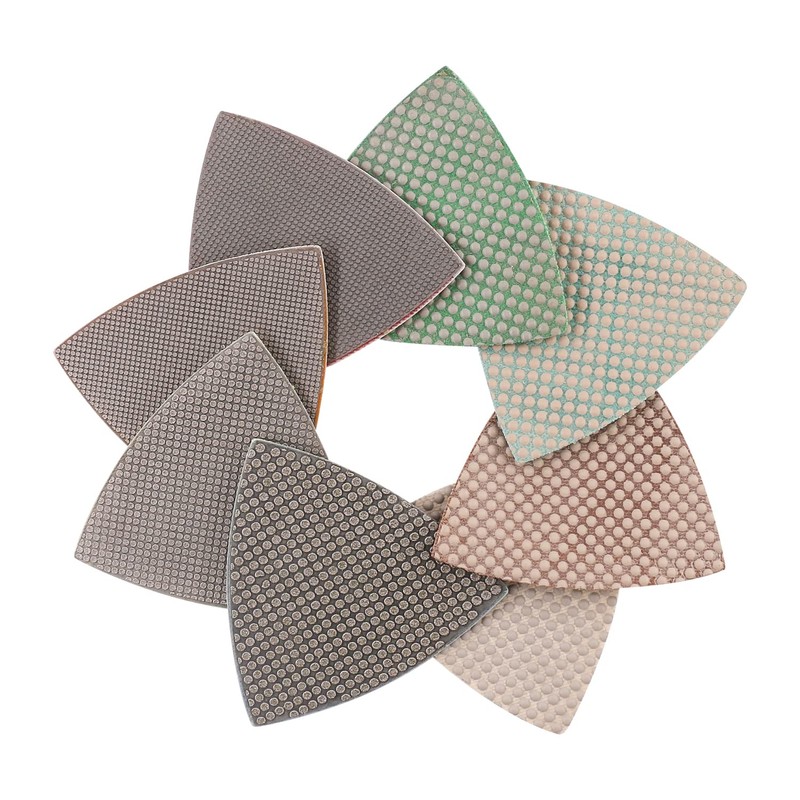 Z-LEAP Triangle Diamond Sandpaper Sheet Discs Sanding Pads for for