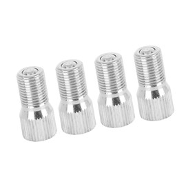 A ABSOPRO 4pcs 19mm Chrome Tyre Valve Cap Extension Adaptor for Car Truck Item Replacement