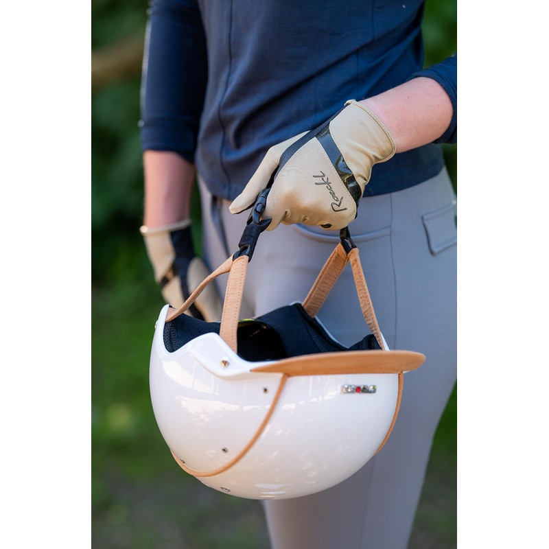 Roeckl Sports equestrian gloves LORRAINE, ladies summer riding glove, desert