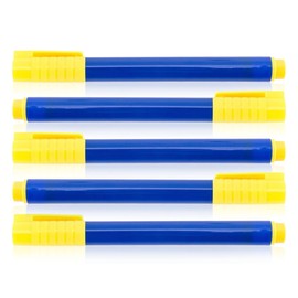 Lhbwhiz Pack of 5 Banknote Checker Pen, 132 x 12 mm Banknote Detection Pen, Counterfeit Money Pen for Detection Euro, US Dollar, Pound, Won etc. (Blue)