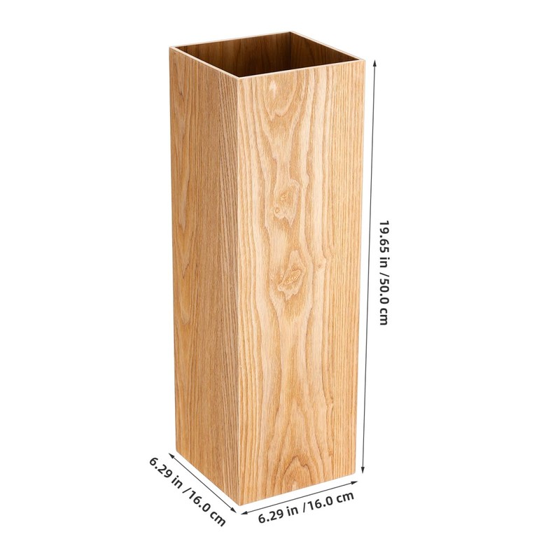 DOITOOL Wooden Umbrella Bucket Stand for Entryway Indoor Use 19.68X6.29X6.29In