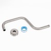HarJue S Shaped Shower Arm, High Rise Shower Head Extension