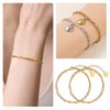 UMAOKANG 10PCS Lip Chains Bracelet for Jewelry Making Gold Plated
