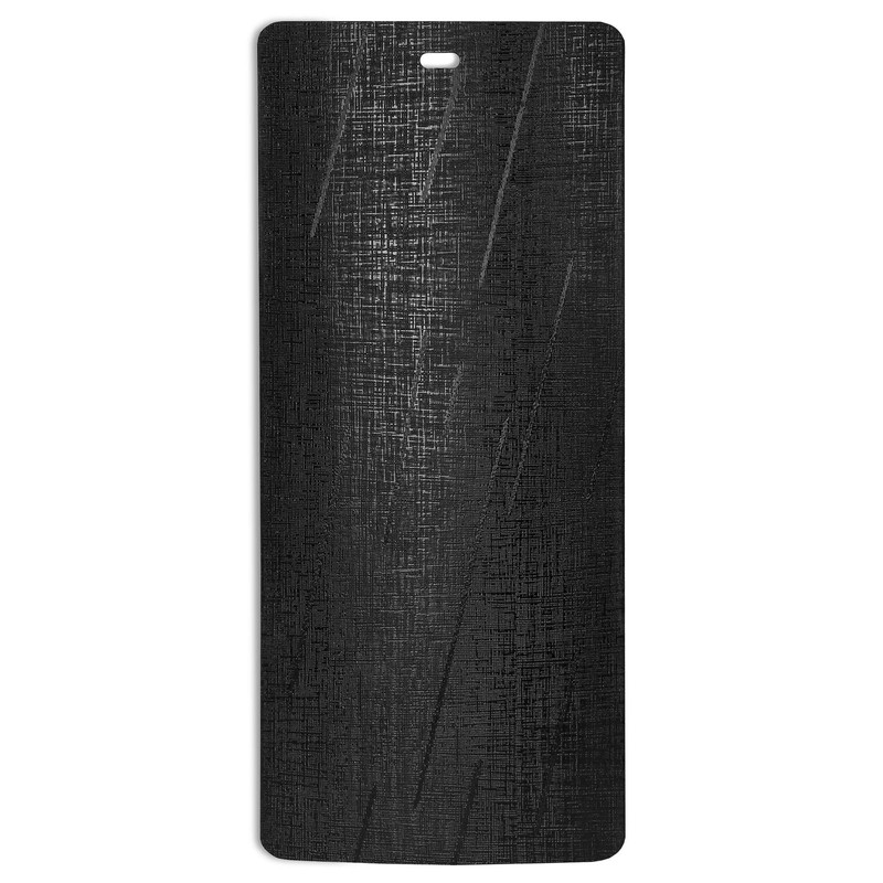 DALIX Silky Black Vertical Blind Texture Slats Window Size 58.5