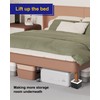Nachell Bed Furniture Risers 4 Pack Bed Lift Risers Elevation