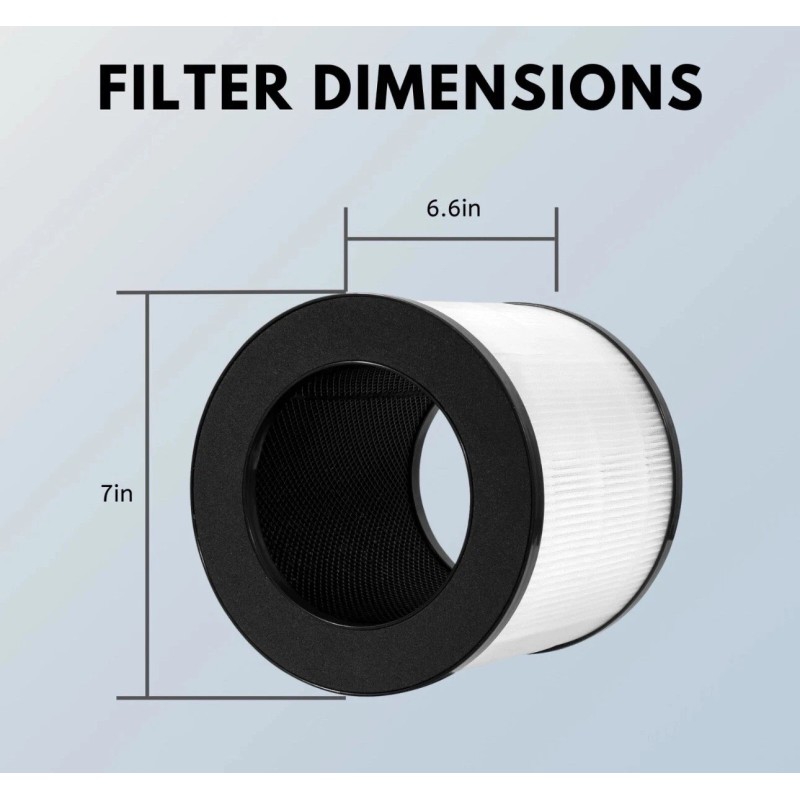 NISPIRA HEPA Filter Replacement For Medify MA-14 Air Purifier MA-14R-B1