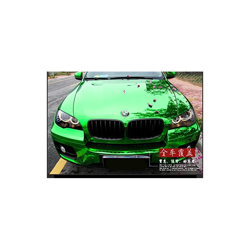 DIYAH Gloss Chrome Mirror Vinyl Car Wrap Sticker with Air