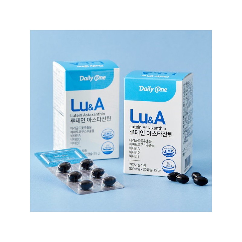 Daily One Lutein Astaxanthin 500mg / 데일리원 루테인 아스타잔틴 500mg