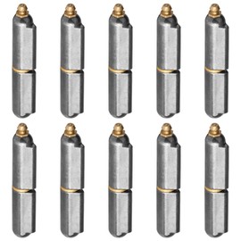 MOUNTAIN_ARK 10 Pack 3-1/8" x 1/2" Weld On Bullet Hinges with Grease Zerk, Steel Lift Off Weldable Barrel Hinge for Metal Gate, BBQ Smoker, Trailer