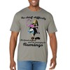 Alice Managing Flamingo Croquet Mallet And Hedgehog T Shirt T-Shirt