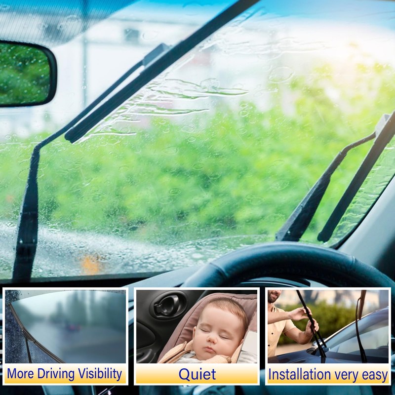 3 wipers Replacement for 2003-2009 Honda Element/2009-2014 Nissan Cube, Windshield